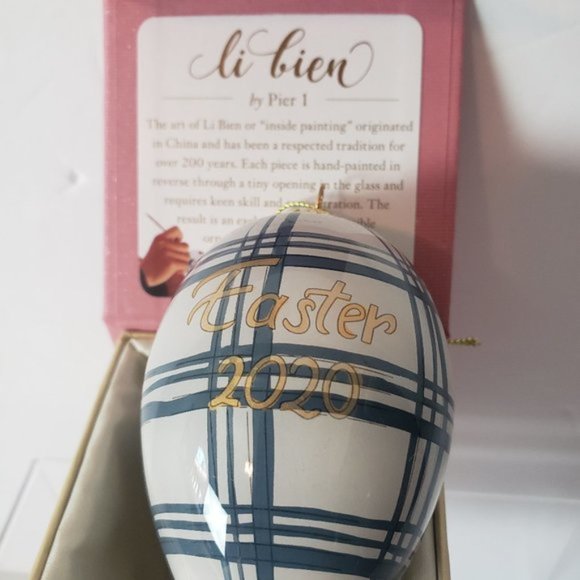 Pier 1 Imports Li Bien Henry Bunny Easter Egg NWT - Picture 4 of 6